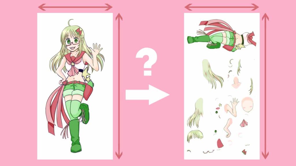 Live2d テクスチャアトラスのサイズの決め方 初心者向け スイカのvirtuallive